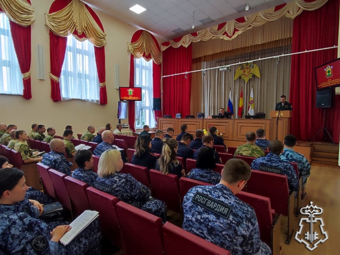 В Управлении Росгвардии по Липецкой области подведены итоги служебной деятельности за первое полугодие 2025 года