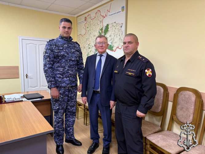 Руководитель вневедомственной охраны Липецкой области провёл рабочую встречу с главой усманского района