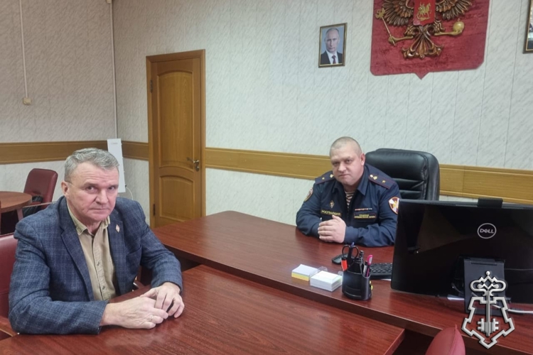 В УПРАВЛЕНИИ ВНЕВЕДОМСТВЕННОЙ ОХРАНЫ СОСТОЯЛАСЬ РАБОЧАЯ ВСТРЕЧА С ПРЕДСТАВИТЕЛЕМ ВЕТЕРАНСКОЙ ОРГАНИЗАЦИИ 