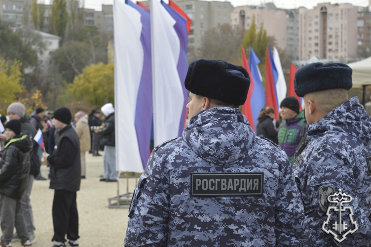 В Липецке Росгвардия обеспечила охрану общественного порядка при проведении мероприятий посвященных «Дню народного единства»