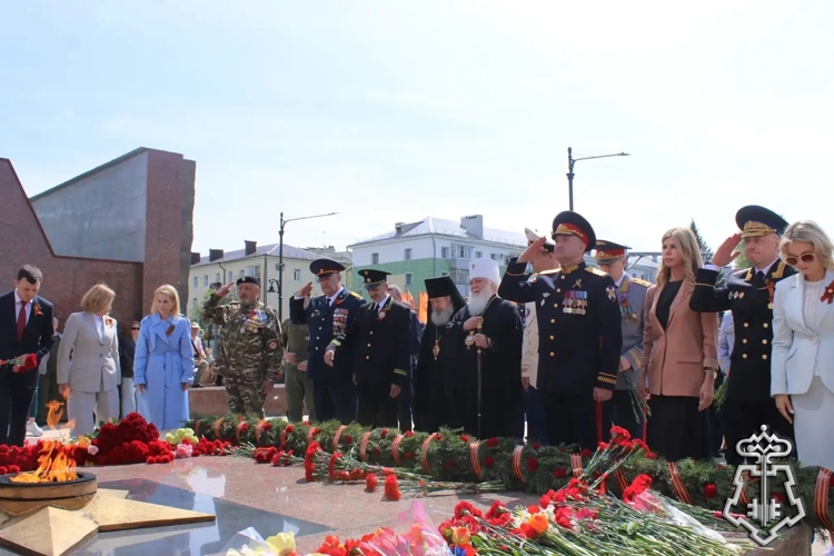 В Липецке росгвардейцы приняли участие в памятных мероприятиях, посвященных Дню Победы